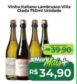 Mart Minas Vinho Italiano Lambrusco Villa Giada Unidade oferta