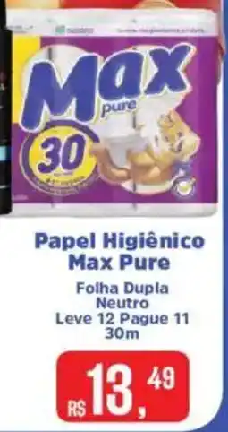 Supermercados Mateus Papel Higiênico Max Pure oferta