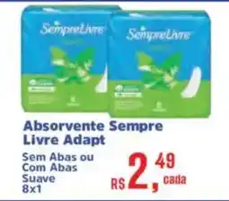 Supermercados Mateus Absorvente Sempre Livre Adapt oferta