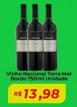 Mart Minas Vinho Nacional Terra Mar Bordo Unidade oferta