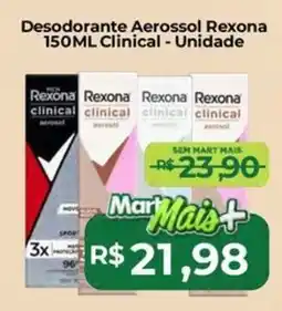 Mart Minas Desodorante Aerossol Rexona Clinical - Unidade oferta