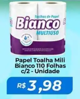 Mart Minas Papel Toalha Mili Bianco 110 Folhas oferta