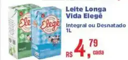Supermercados Mateus Leite Longa Vida Elegê oferta
