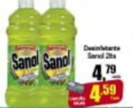 Higa's Supermercado Desinfetante Sanol 2L oferta