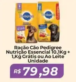 Mart Minas Ração Cão Pedigree Nutrição Essencial + Grátis ou Ao Leite Unidade oferta