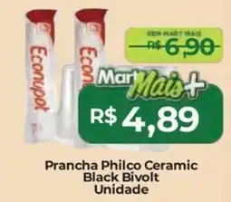 Mart Minas Prancha philco ceramic black bivolt unidade oferta