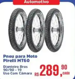 Supermercados Mateus Pneu para Moto Pirelli MT60 oferta