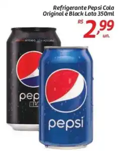 Comper Refrigerante Pepsi Cola Original e Black Lata oferta