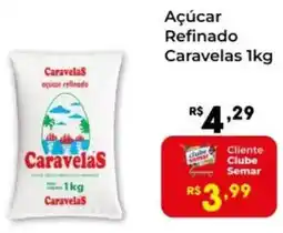 Semar Supermercado Açúcar Refinado Caravelas oferta