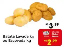 Semar Supermercado Batata Lavada ou Escovada oferta