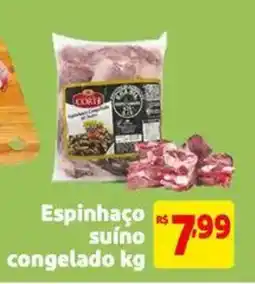 Extra Supermercado Espinhaço suíno congelado oferta