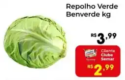 Semar Supermercado Repolho Verde Benverde oferta