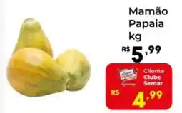 Semar Supermercado Mamão Papaia oferta