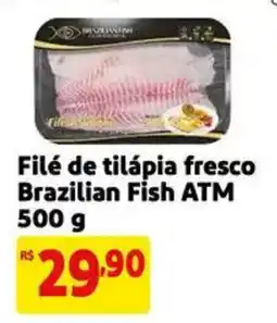 Extra Supermercado Filé de tilápia fresco Brazilian Fish ATM oferta