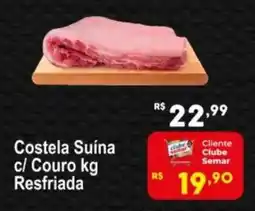 Semar Supermercado Costela Suína c/ Couro Resfriada oferta