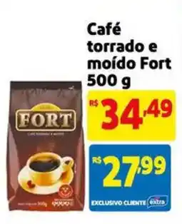 Extra Supermercado Café torrado e moído Fort oferta