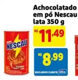 Extra Supermercado Achocolatado em pó Nescau lata oferta
