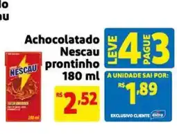 Extra Supermercado Achocolatado Nescau protinho oferta