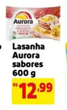 Extra Supermercado Lasanha Aurora sabores oferta