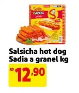 Extra Supermercado Salsicha hot dog Sadia a granel oferta