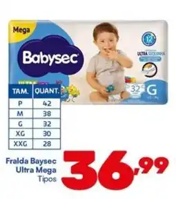 Barracão Supermercado Fralda Baysec Ultra Mega Tipos oferta