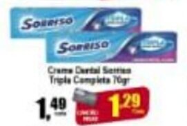 Higa's Supermercado Creme Dental Sorriso Tripla Completa 70g oferta