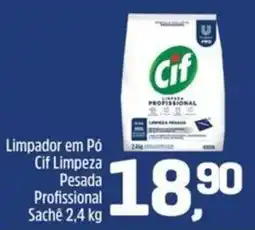 Arena Atacado Limpador em Pó Cif Limpeza Pesada Profissional Sachê oferta
