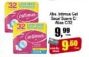 Higa's Supermercado Abs. Intimus Gel Seca/ Suave c/ Abas c/32 oferta