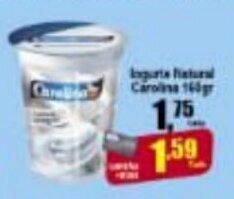 Higa's Supermercado Iogurte Natural Carolina 160g oferta