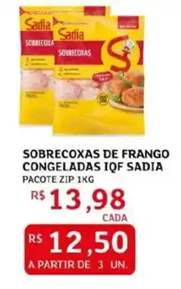 Assaí Atacadista Sobrecoxas de frango congeladas iqf sadia oferta