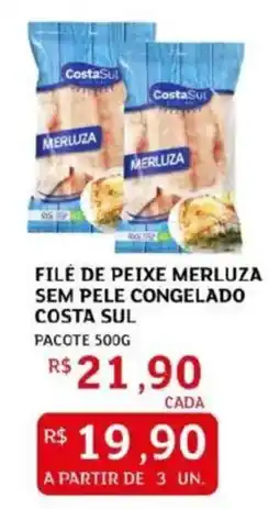 Assaí Atacadista Filé de peixe merluza sem pele congelado costa sul oferta