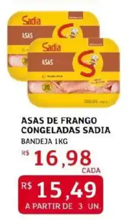 Assaí Atacadista Asas de frango congeladas sadia bandeja oferta