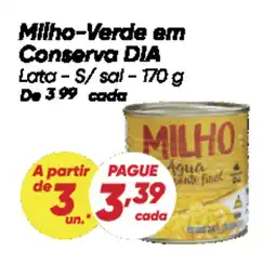 Dia Milho-Verde em Conserva DIA oferta