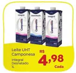 Novo Atacarejo Leite UHT Camponesa oferta