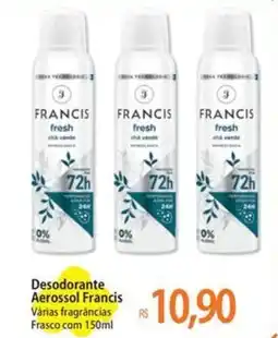 Atacadão Desodorante Aerossol Francis oferta