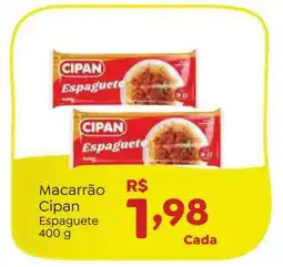 Novo Atacarejo Macarrão Cipan Espaguete oferta