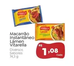 Novo Atacarejo Macarrão Instantâneo Lámen Vitarella oferta