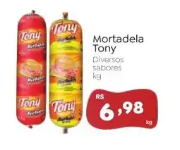Novo Atacarejo Mortadela Tony oferta