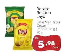 Novo Atacarejo Batata Rústica Lays oferta