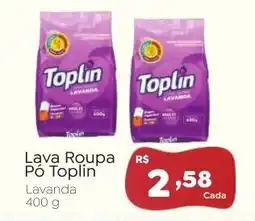 Novo Atacarejo Lava Roupa Pó Toplin Lavanda oferta