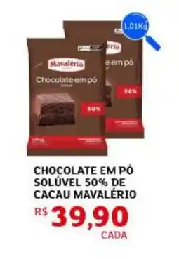 Assaí Atacadista Chocolate em pó solúvel 50% de cacau mavalério oferta