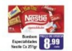 Higa's Supermercado Bombom Especialidades Nestle Cx 251g oferta
