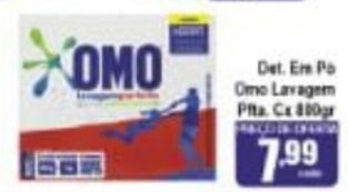 Det. em po Omo Lavagem Pfta. Cx 800g