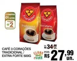 Supermercados Alvorada Café 3 corações oferta
