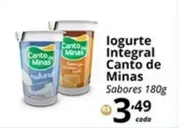 SuperMaxi logurte Integral Canto de Minas Sabores oferta