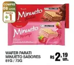 Supermercados Alvorada Wafer parati minueto sabores oferta