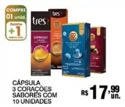 Supermercados Alvorada Cápsula 3 corações sabores oferta