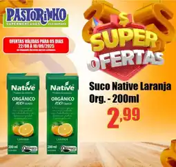 Supermercado Pastorinho Suco Native Laranja Org oferta