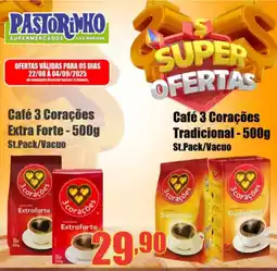 Supermercado Pastorinho Café 3 Corações Extra Forte / Café 3 Corações Tradicional oferta