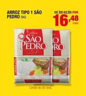 Santo Supermercados Arroz tipo 1 são pedro oferta